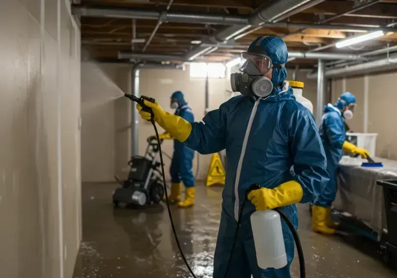 Basement Sanitization and Antimicrobial Treatment process in Fords, NJ